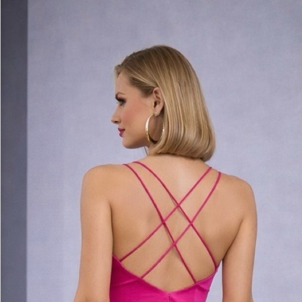 H&M Hot Pink Crisscross mini Dress